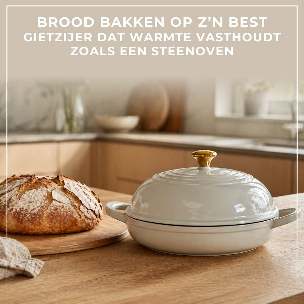 Broodpan Gietijzer Emaille ⌀ 26cm 16H