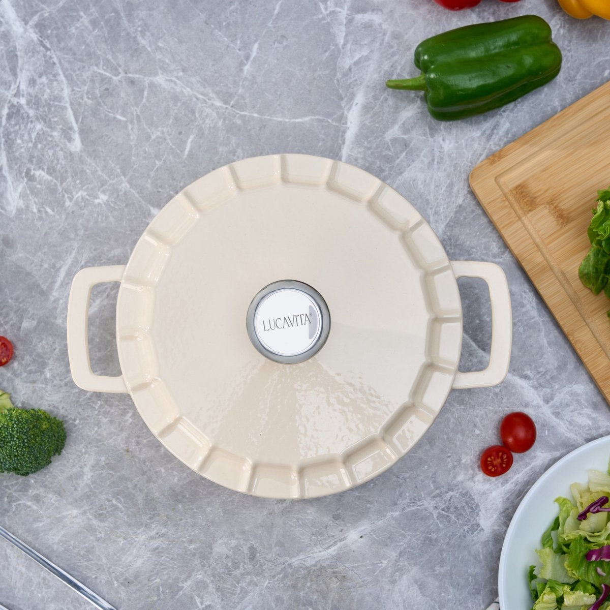 Braadpan Gietijzer Emaille 3.4L