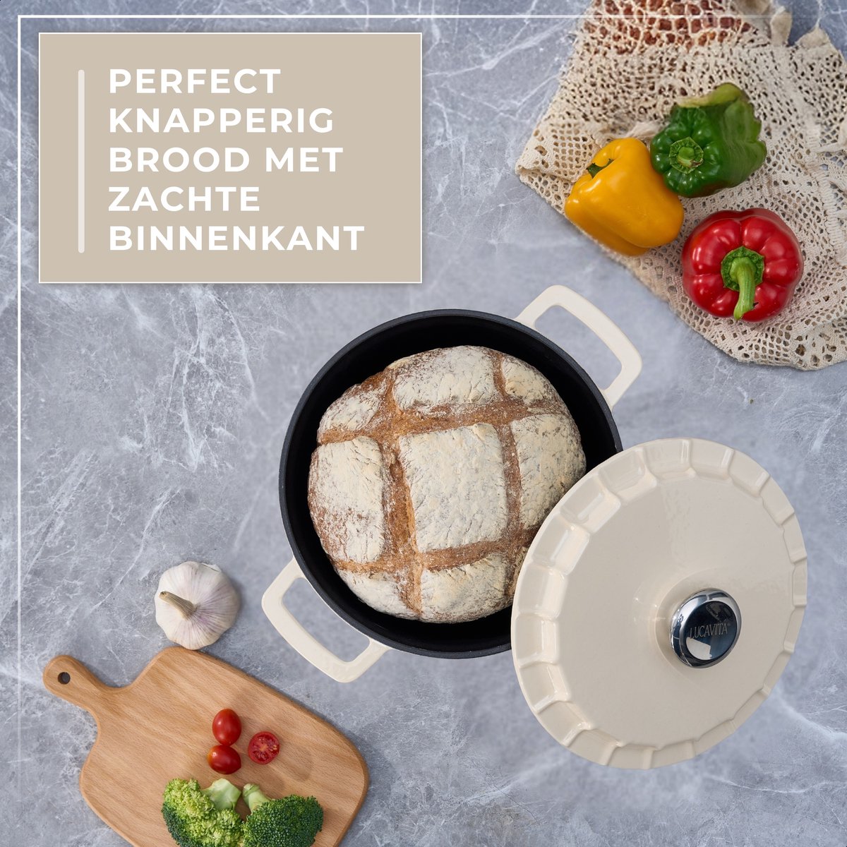 Braadpan Gietijzer Emaille 3.4L