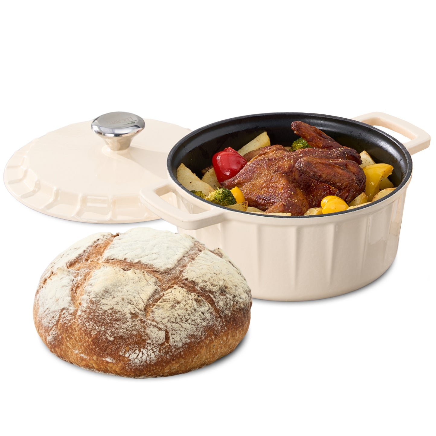 Braadpan Gietijzer Emaille 3.4L