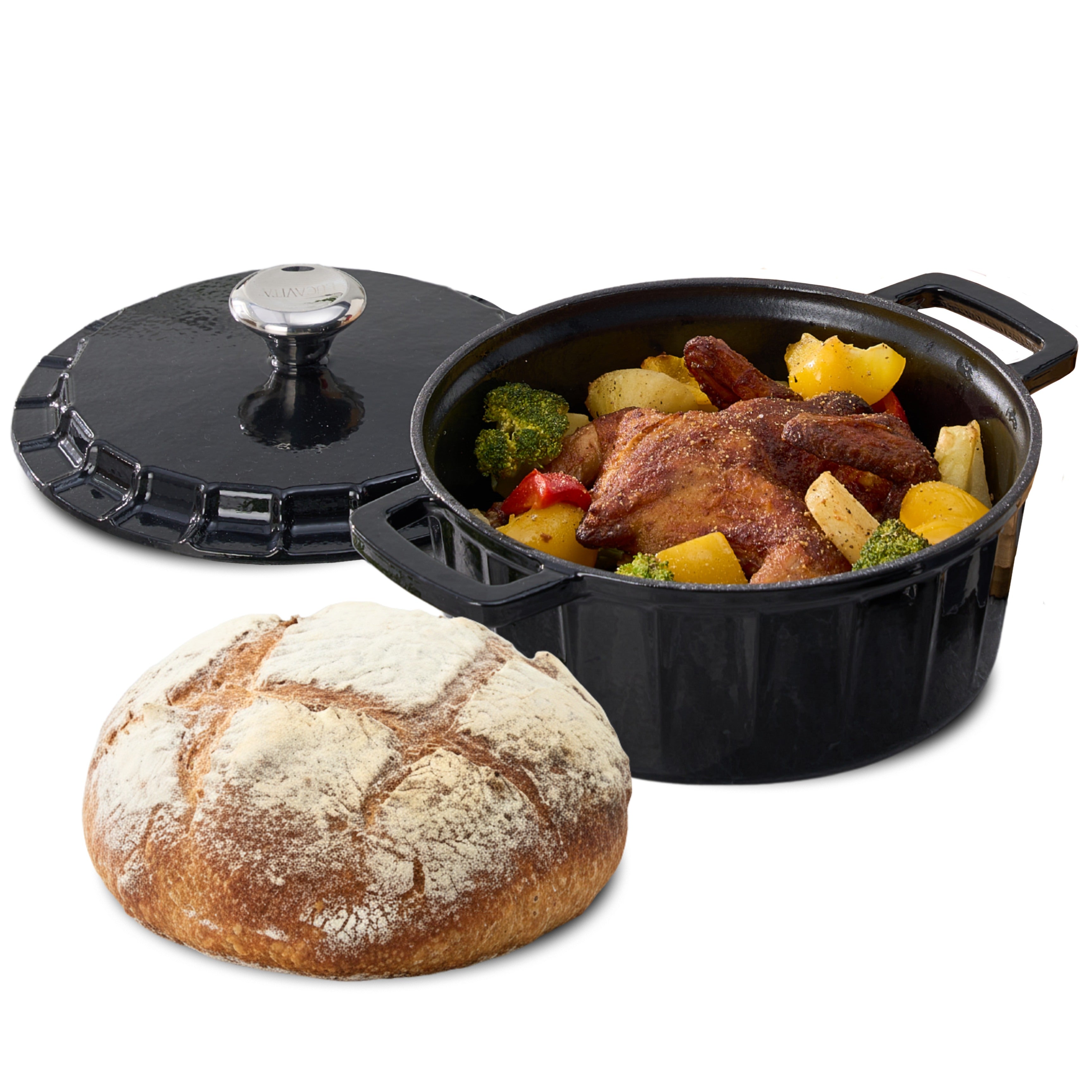 Braadpan Gietijzer Emaille 3.4L