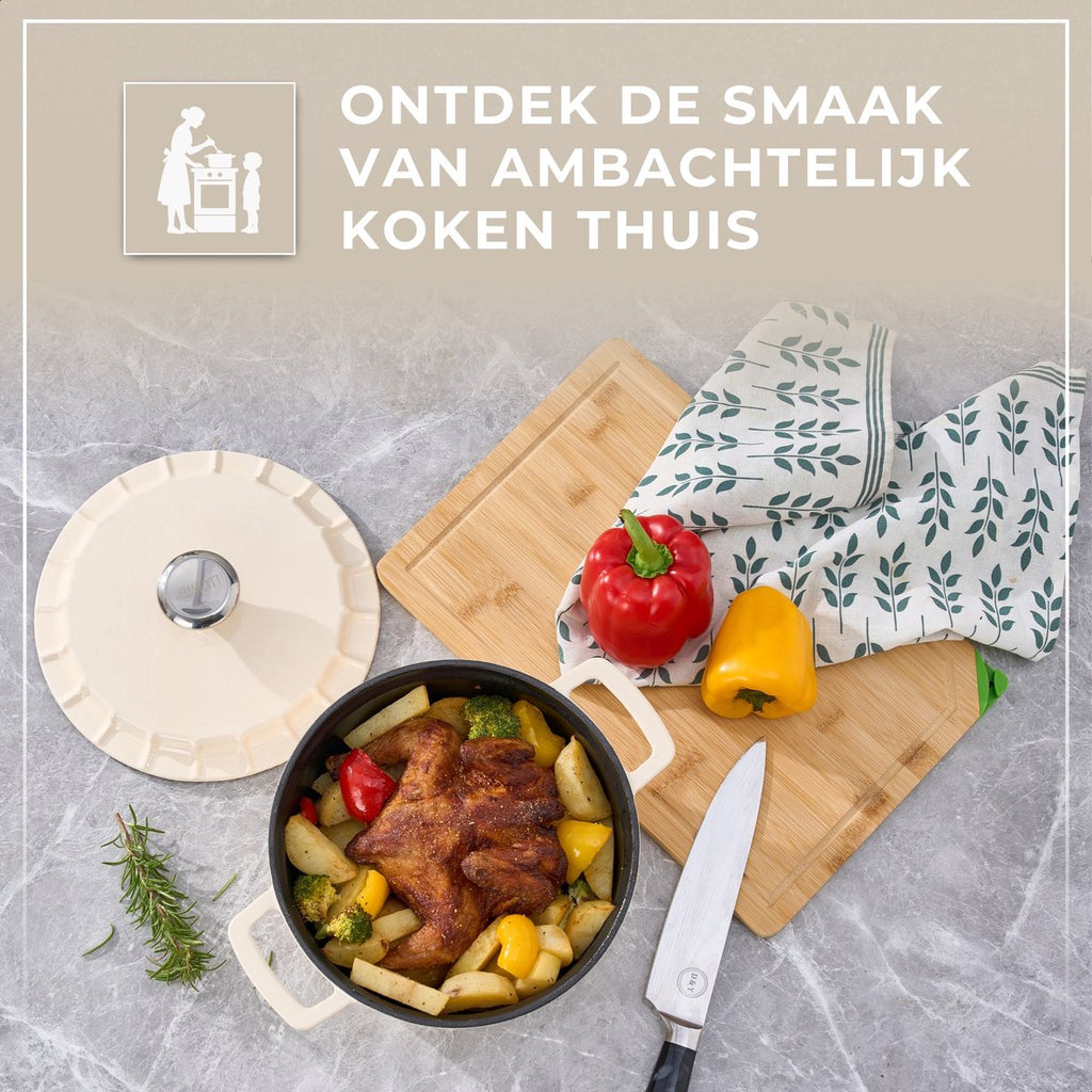 Braadpan Gietijzer Emaille 3.4L