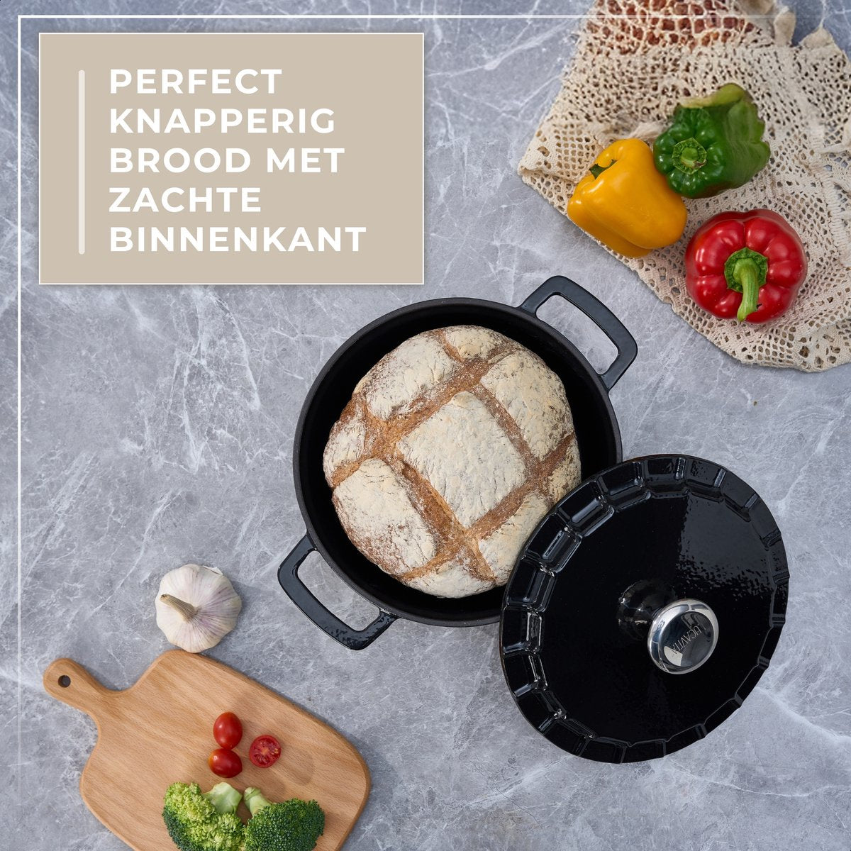 Braadpan Gietijzer Emaille 3.4L