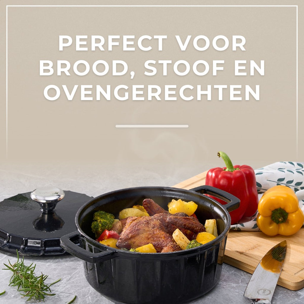 Braadpan Gietijzer Emaille 3.4L