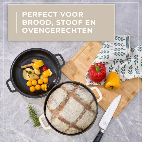 Braadpan Gietijzer Emaille 5.0L