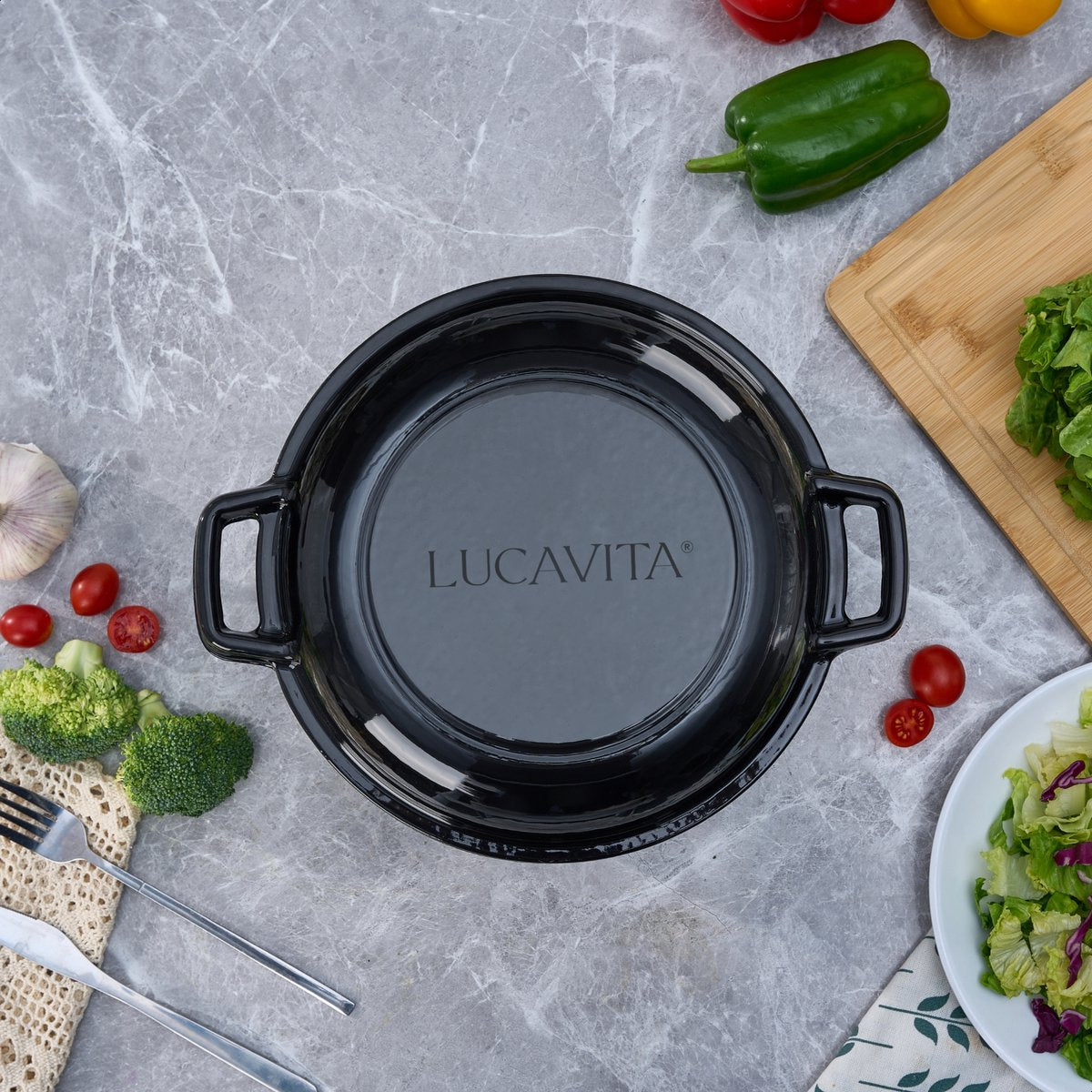 Braadpan Gietijzer Emaille 5.0L