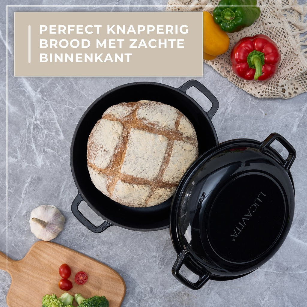 Braadpan Gietijzer Emaille 5.0L