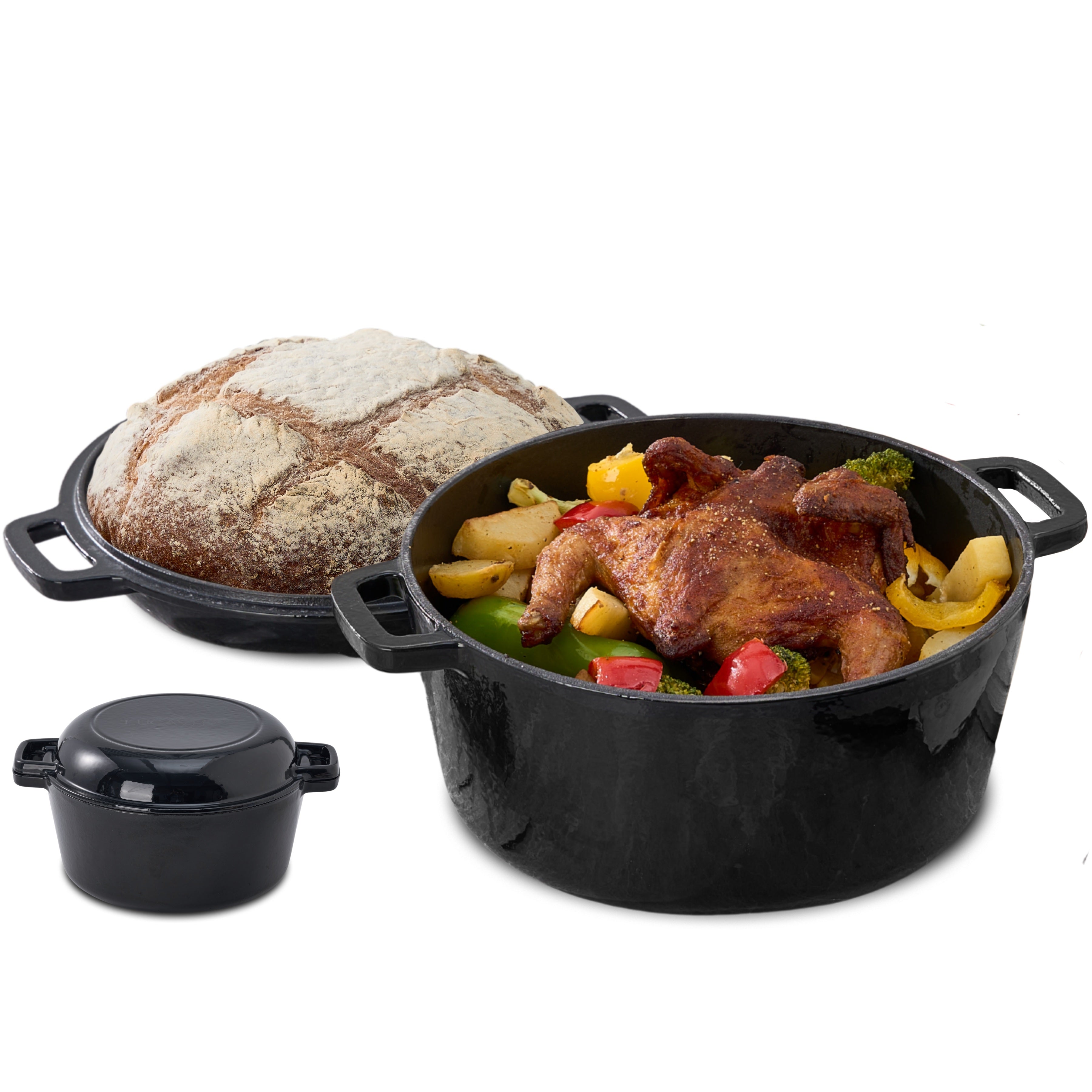 Braadpan Gietijzer Emaille 5.0L