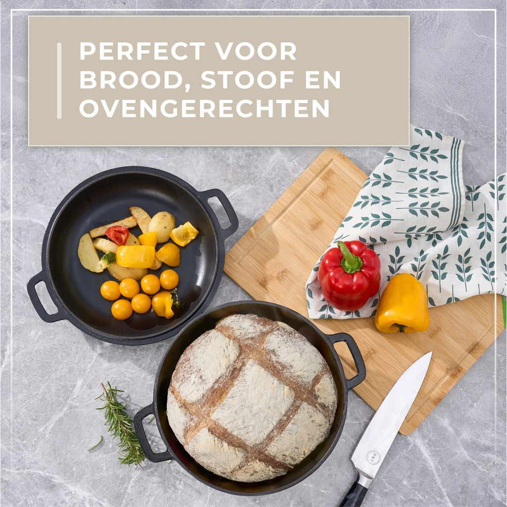 Braadpan Gietijzer Emaille 5.0L